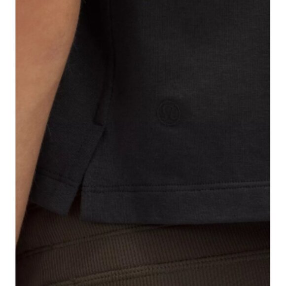 Lululemon Black Crewneck Short Sleeve Cotton Tee Size 12 - Picture 5 of 11